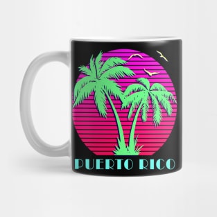 Puerto Rico Palm Trees Sunset Mug